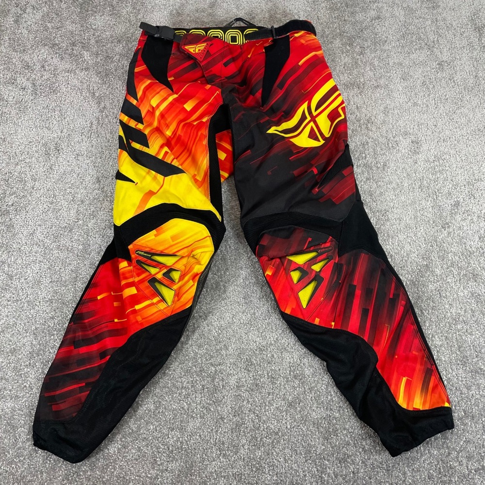 Fly Racing Pants Mens 30 Motocross Kinetic Glitch BMX Riding Dirt Bike